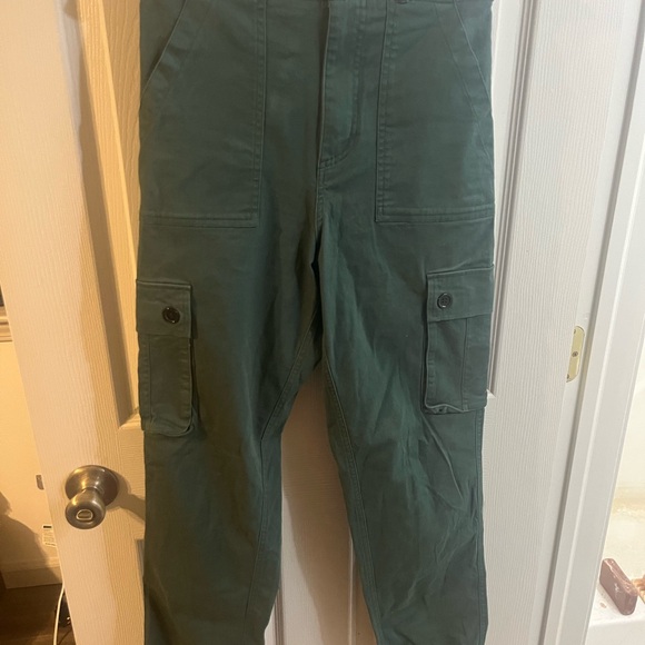 Wondery Forest Green Cargo Pants with Belt - Picture 2 of 3